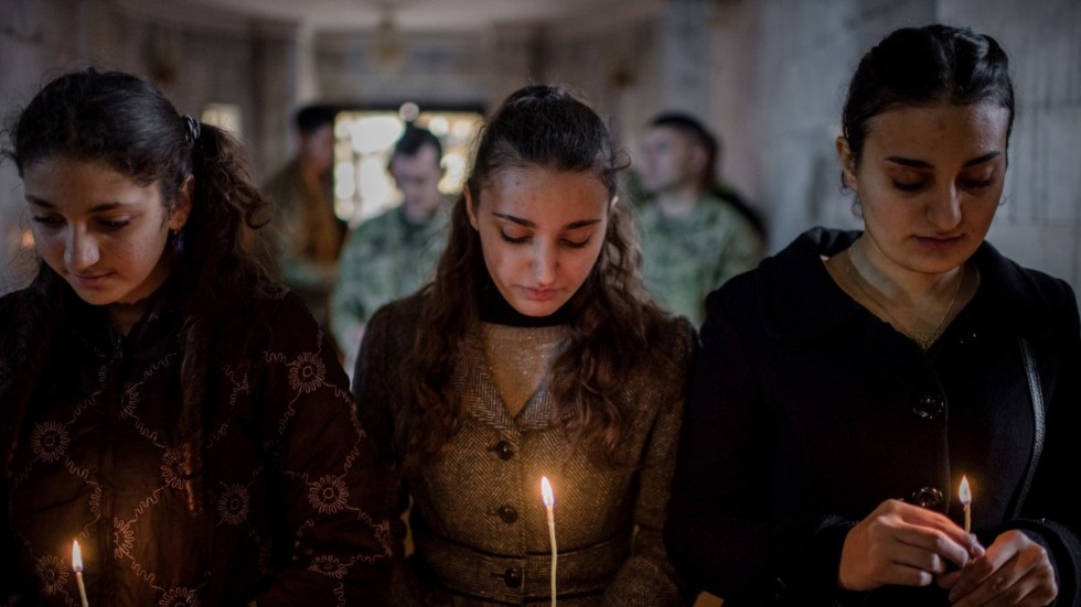 Kristna sägs vara den mest förföljda religiösa gruppen i världen. Bilden är från en assyrisk kyrka i Irak. 