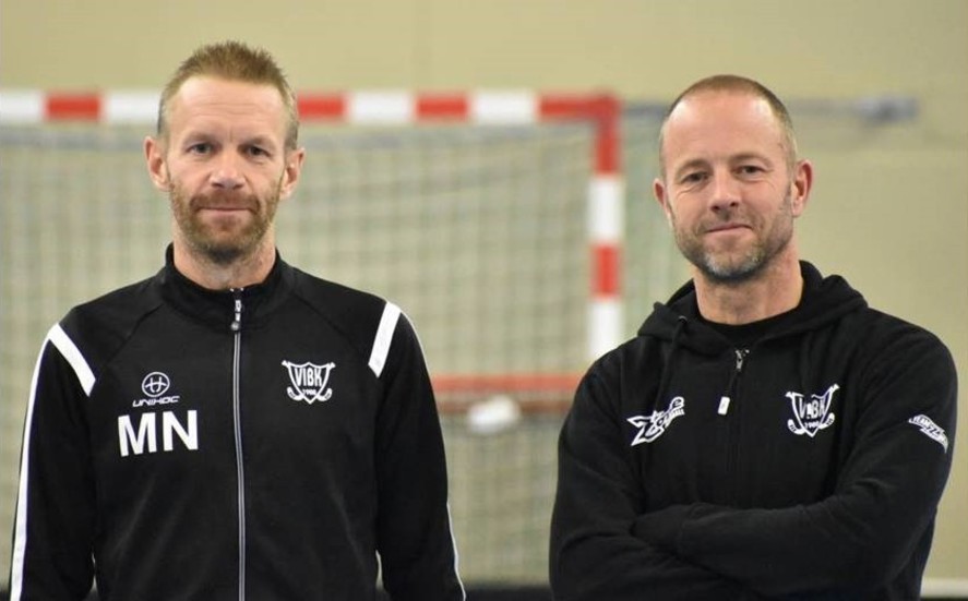 VIBK:s tränarduo Micael Nilsson och Tony Fridh.