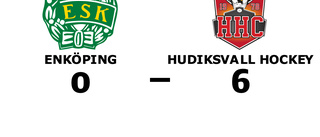 Storförlust när Enköping föll mot Hudiksvall Hockey i Bahcohallen