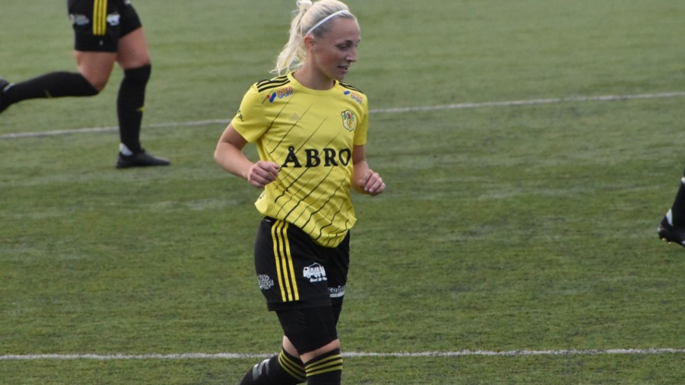Maria Anspach blev utnämnd till Vimmerbys bästa spelare i segern mot Tjust.