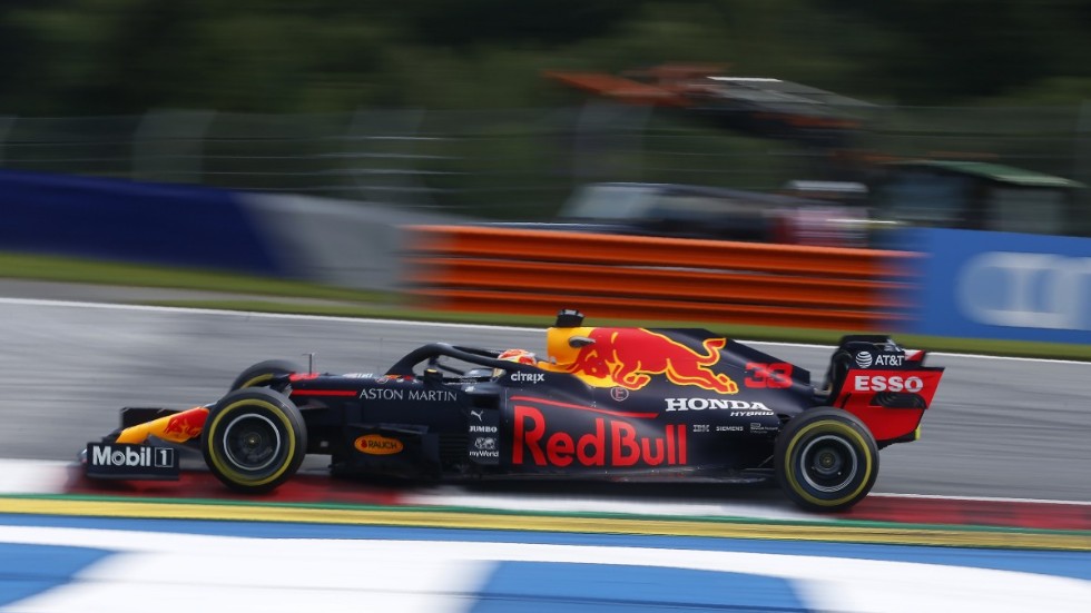 Red Bulls Max Verstappen var snabbast i den andra träningen inför Österrikes F1-tävling. Arkivbild.