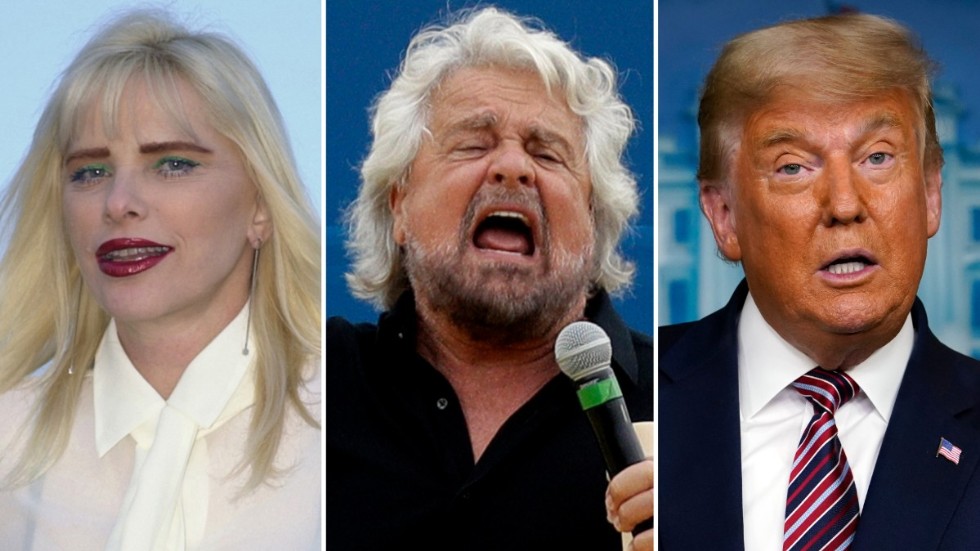 Ilona Staller, Beppe Grillo och Donald Trump har en sak gemensamt. De smutskastar och dömer ut det politiska system som de själva vill bli/är en del av.