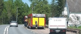 Larm om brand i villa i Mariannelund