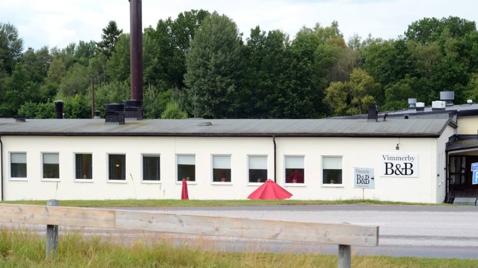 Gamla tvätten i Vimmerby. Ägaren erbjuder nu kommunen att förvärva byggnaden på 5 500 och marken på 18 500 kvadratmeter.