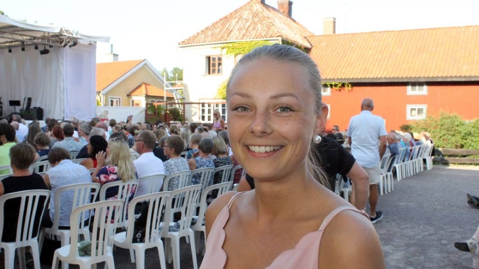 Hanna Samuelsson från Motala besökte allsången för första gången.