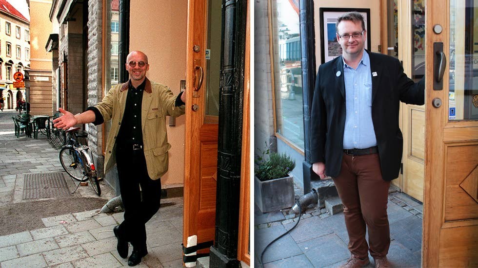 Christer Fällman och Lars-Ove Östensson öppnar dörren till Passagen, 20 år emellan.