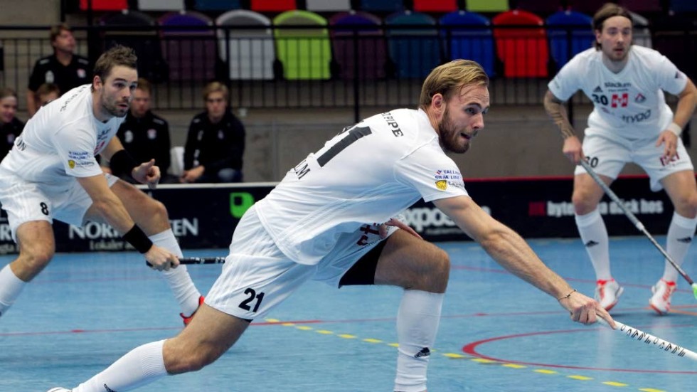 Jesper Alm har spelat sig in i Linköpings lag och gjorde mål mot Storvreta nyligen.