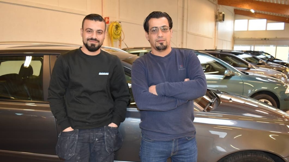 Muayad kommer hjälpa sin bror Majd Asia, som är Vimmerbys nya bilhandlare.
