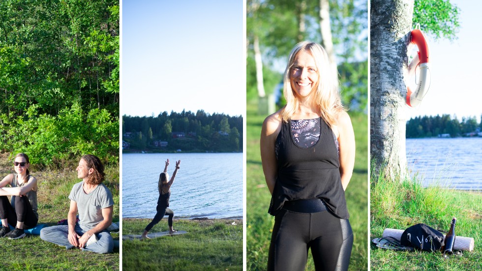 Under hela sommaren kommer Maria Wagenius ha yoga på Nossen på måndagkvällarna.