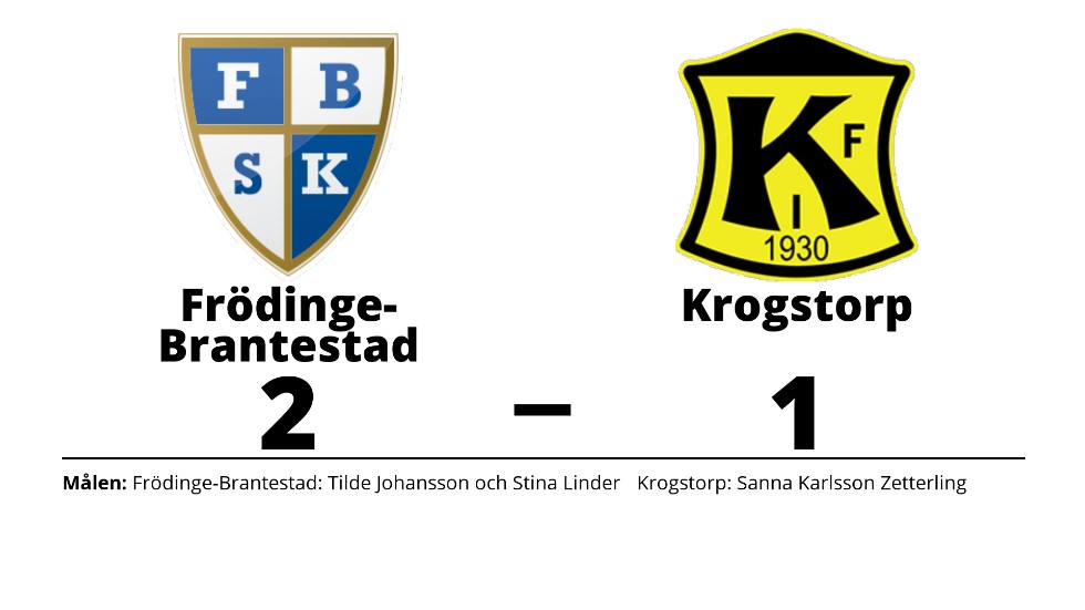 Frödinge-Brantestad SK (9-m) vann mot Krokstorps IF (9-man)