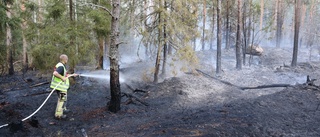 Skogsbrand i Hågadalen – ska nu övervakas