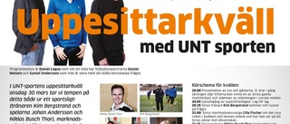 UNT bjuder in till uppesittarkväll