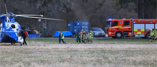 Trafikolycka – person till sjukhus med helikopter