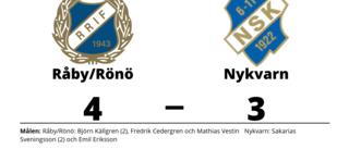 Råby/Rönö vann efter otrolig vändning mot Nykvarn
