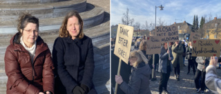 Hundratals protesterade mot planer att banta Nyströmska