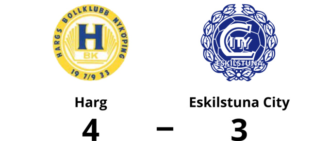 Förlust mot Harg för Eskilstuna City