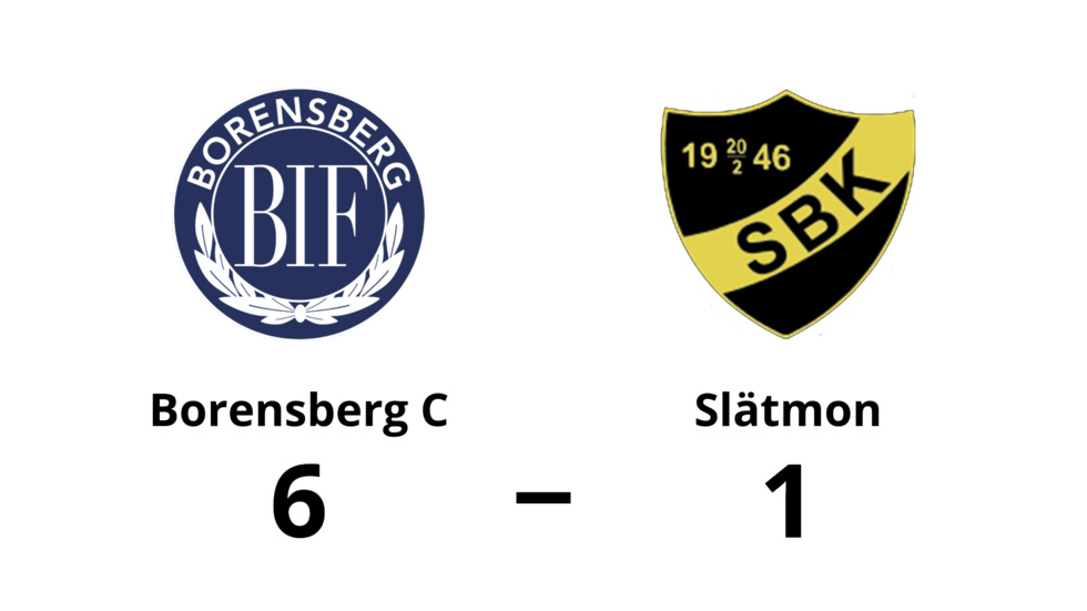 Borensbergs IF FK C vann mot Slätmons BK