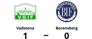 1-0 för Vadstena mot Borensberg