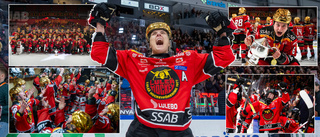 Här firar Luleå/MSSK:s hjältar det sjätte raka SM-guldet