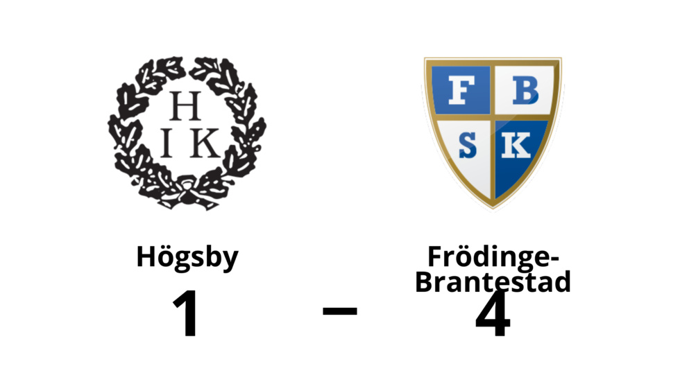 Högsby IK förlorade mot Frödinge-Brantestad