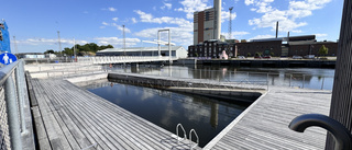 Nu öppnar spektakulära badet – mitt i hamnen i Norrköping