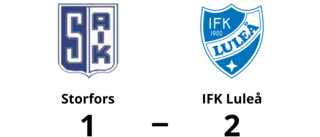 IFK Luleå slog Storfors borta