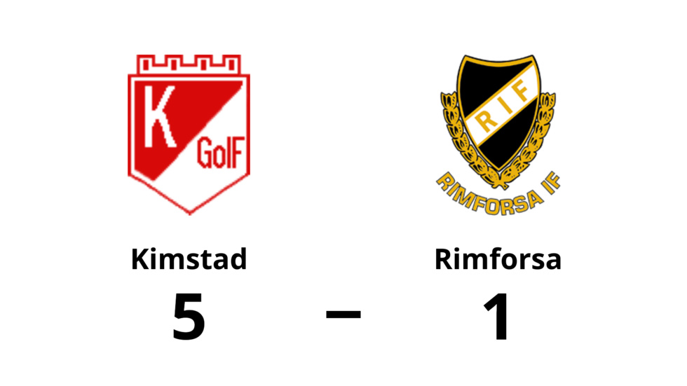 Kimstad GoIF vann mot Rimforsa