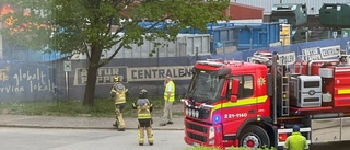Container brann vid Returpappercentralen