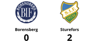 Sturefors avgjorde före paus mot Borensberg