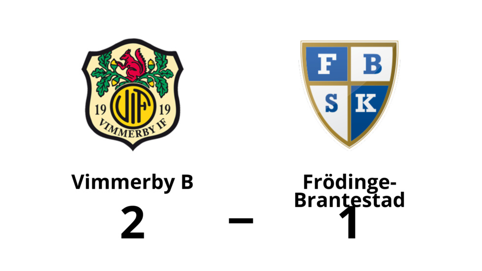 Vimmerby IF B vann mot Frödinge-Brantestad