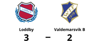 Loddby vann mot Valdemarsvik B - trots underläge i halvtid