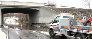 Översvämning i vägtunnel i Luleå