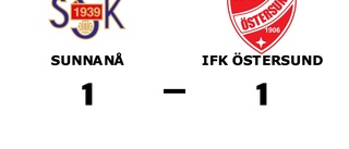 Oavgjort för Sunnanå hemma mot IFK Östersund