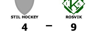 Rosvik utklassade Stil Hockey på bortaplan