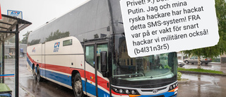 Fick sms från "Vladimir Putin" – via Länstrafiken i Norrbottens sms-tjänst
