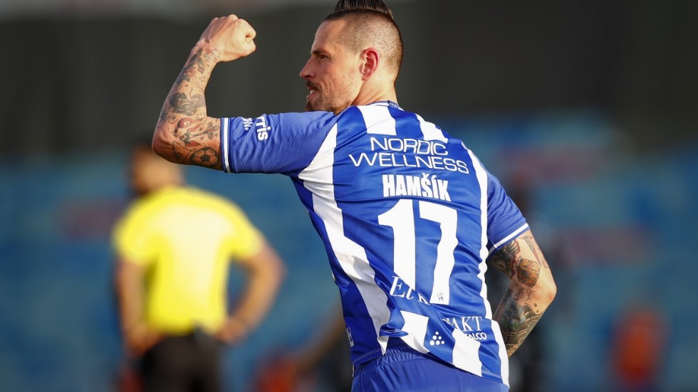 Marek Hamsik måljublade för första gången.
