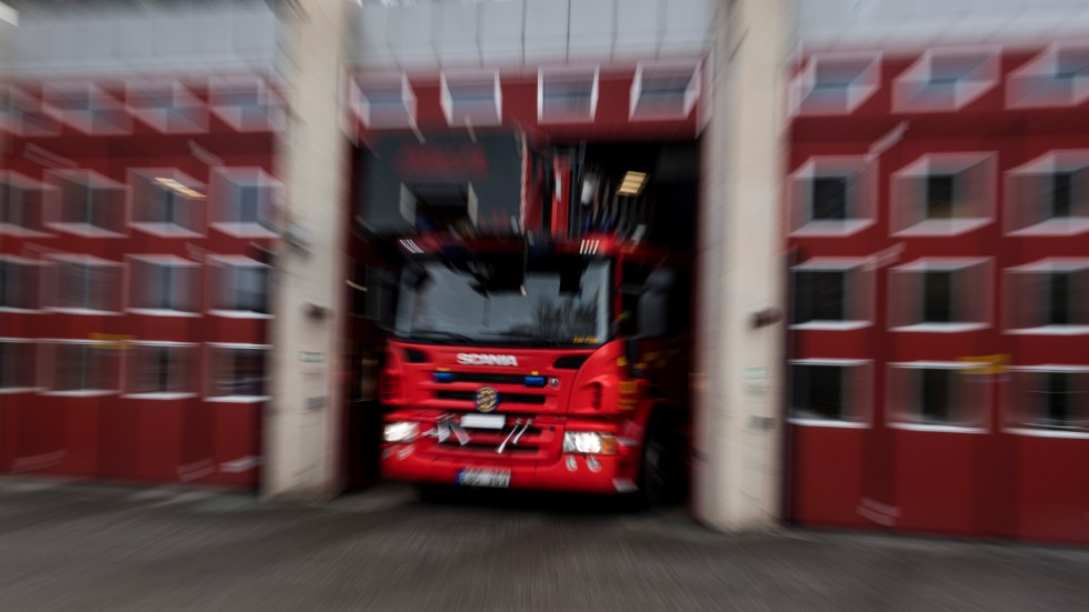 Räddningstjänsten fick rycka ut på en brand i ett elskåp i Vimmerby. 