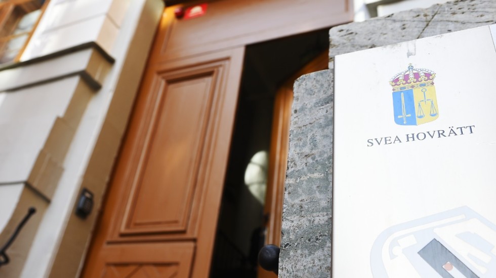 Ingången till Svea hovrätt i Stockholm. Arkivbild.
