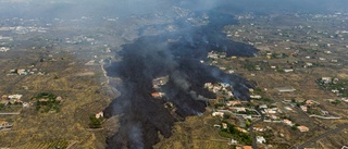 Enorm mängd lava begraver delar av La Palma