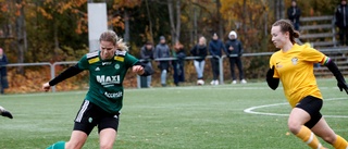 Tre heta i ESK-damernas sista seriematch