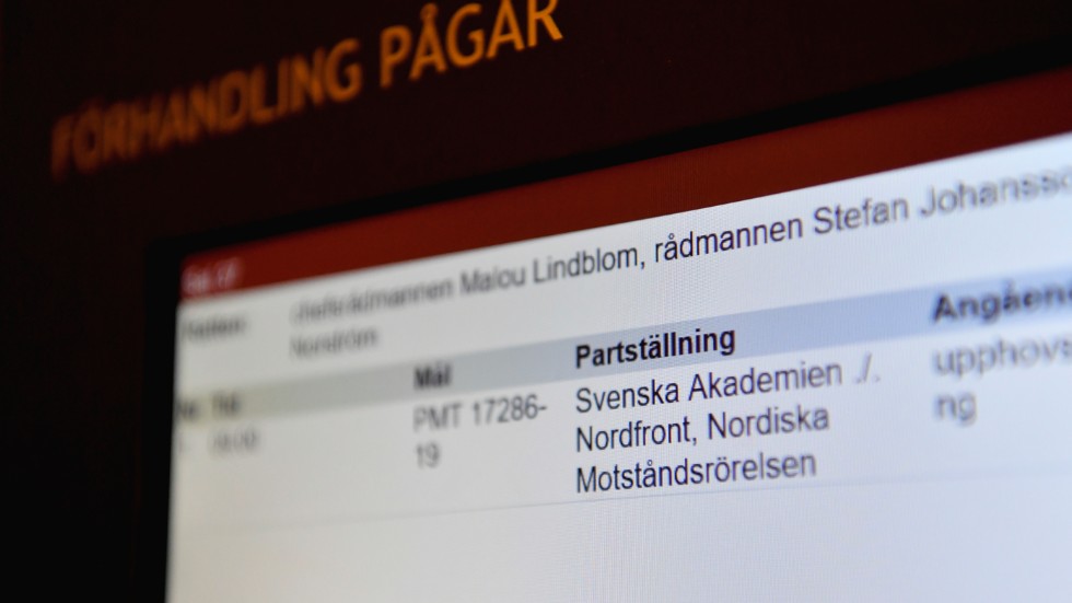 Svenska Akademien stämde tidigare i år Nordiska motståndsrörelsen och deras nätsajt Nordfront för brott mot det så kallade klassikerskyddet. Arkivbild.