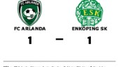 Halvtidsledning blev bara en poäng för Enköping SK