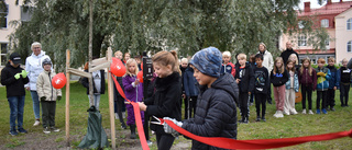 Invigning av Barnens träd på Nordanå • Elever från Floraskolan årskurs 3 hjälpte till: "Man ska vara snäll mot andra barn"