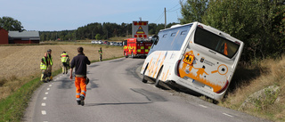 Mobila förskolan Lågan hamnade i diket