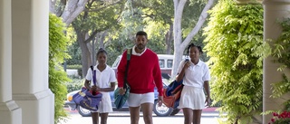 Will Smith i fula shorts fostrar tennisstjärnor