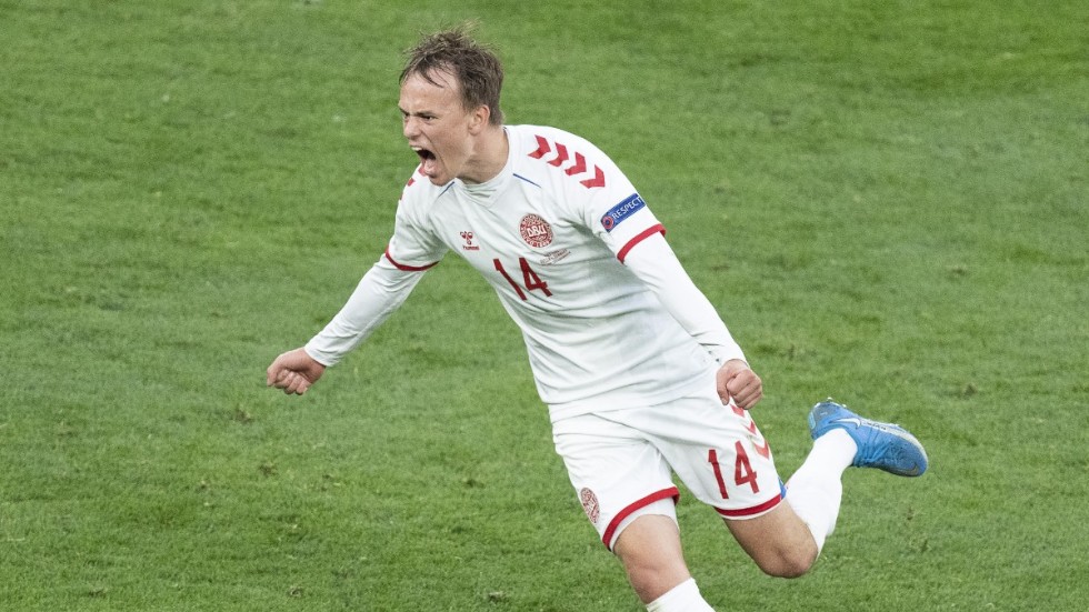 Mikkel Damsgaard har gjort succé i fotbolls-EM. Arkivbild.