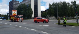 Trafikolycka i centrala Skellefteå • Ett körfält stängdes av