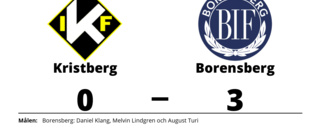 Borensberg tog kommandot från start mot Kristberg