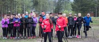 Populärt med stavgång i backen