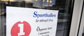 Tvingades stänga på grund av kylan